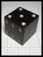 Dice : Dice - Metal Dice - Steel Black Very Large - Ebay Nov 2014